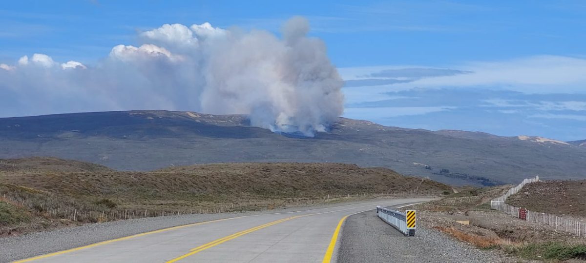 Brife trabaja para controlar incendio en sector Las Mercedes